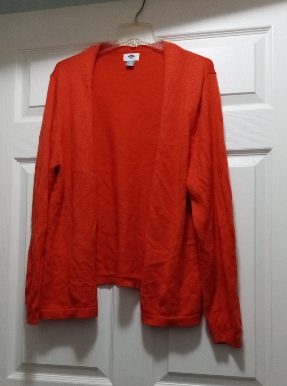Old Navy Women's Bright Orange Open-Front Cardigan- Size:XXL